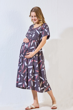 New Arrivals 4-IN-ONE MAXI Mom's Feeding & Casual Wear | Stylish Maxi Style | Invisible Feeding Zipper | Perfect Pre & Post Pregnancy Wear (FIO-MXI)