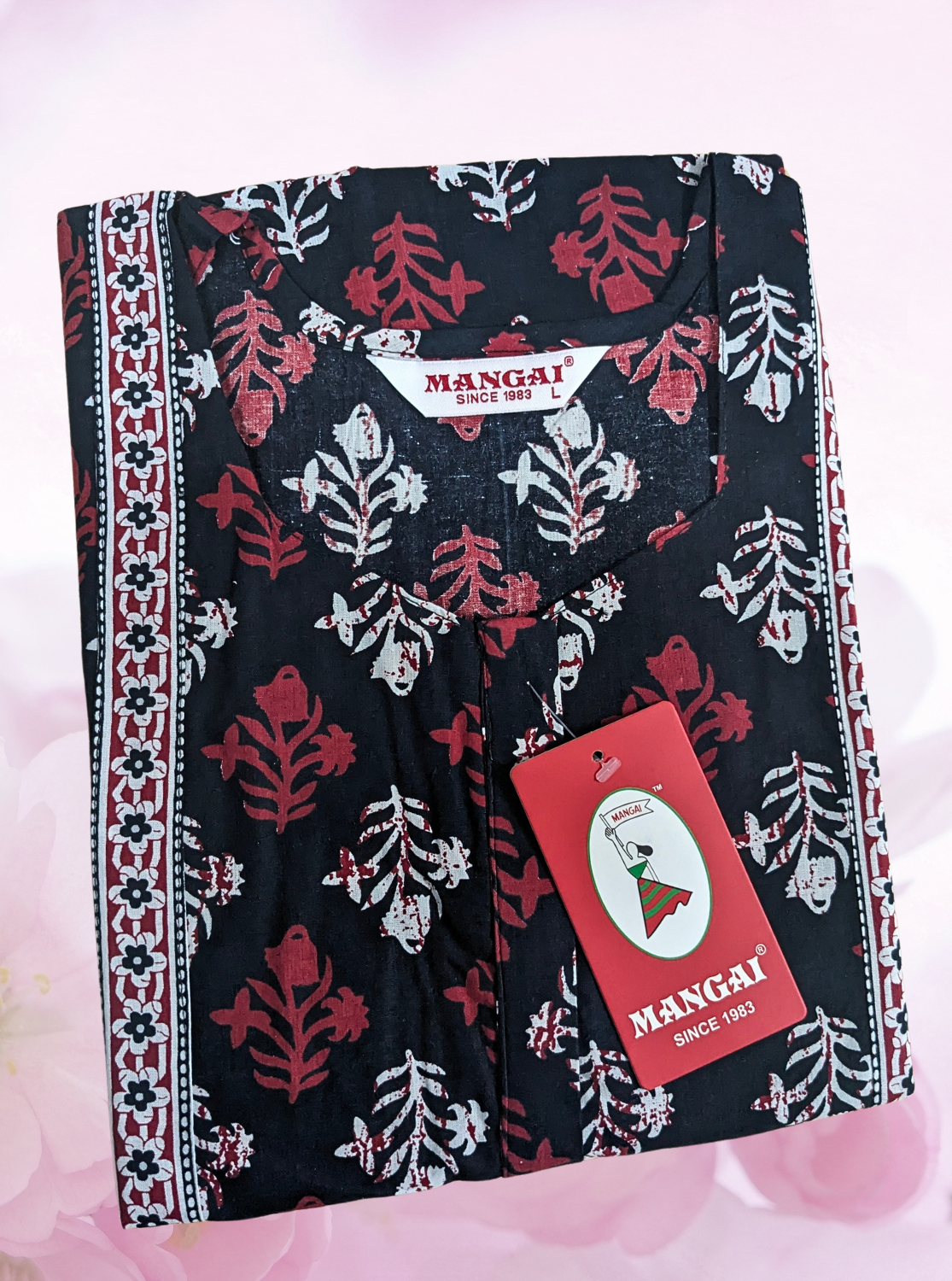 MANGAI Premium Cotton Maternity Wear for Pregnancy Women's | Soft Cotton | Above Knee Length Covered | Front Open Zipper| Beautiful Printed Maternity Wear