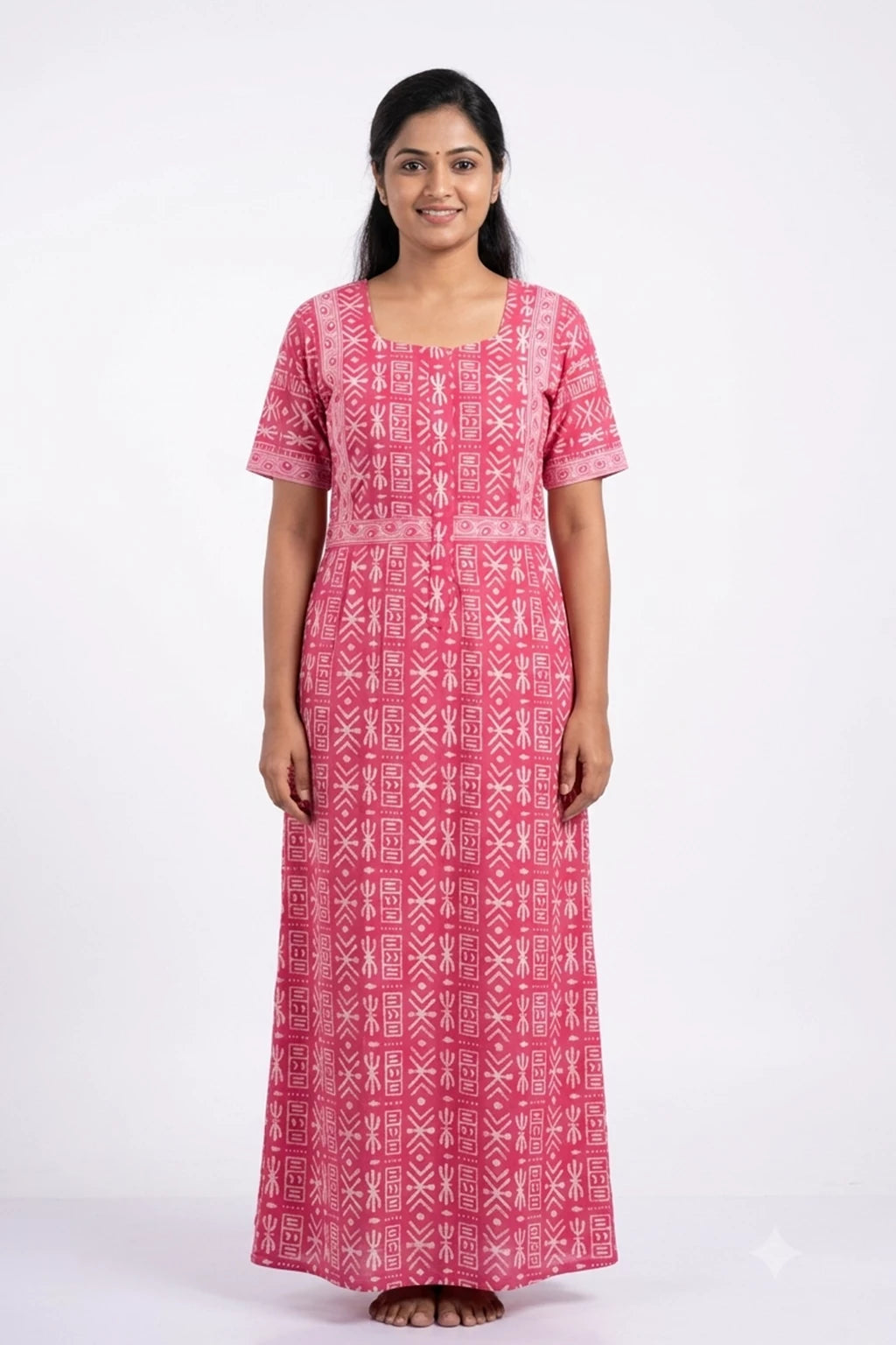 Cotton FROCK Model Casual Wear Nighties | Stylish Pleated Frock Style | Multipurpose Nighties | Pregnancy Wear | Pleated Model | Stylish Nighties for Stylish Women (PWC)