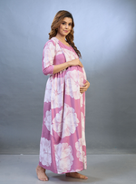 Fresh Arrivals4-IN-ONE Mom's Wear - Soft & Smooth Rayon | Maternity | Feeding | Long Frock | Casual Wear for Pregnancy Women (4-IN-ONE)