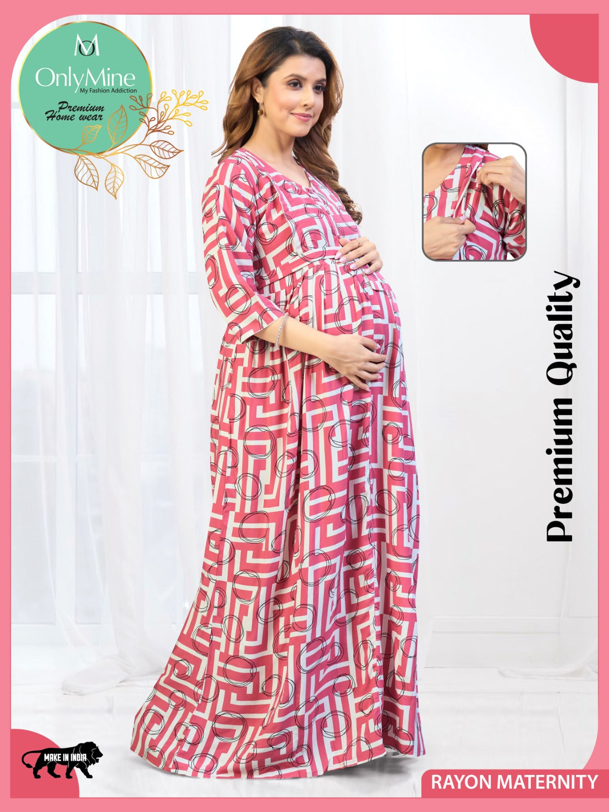 Buy Rayon Maternity Nighties Online