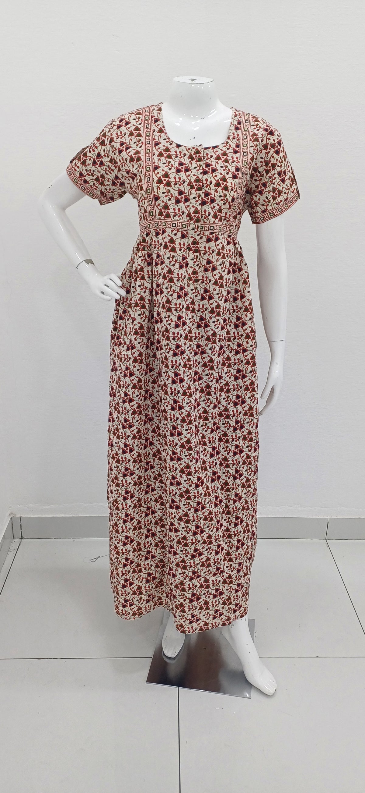 Cotton FROCK Model Casual Wear Nighties | Stylish Pleated Frock Style | Multipurpose Nighties | Pregnancy Wear | Pleated Model | Stylish Nighties for Stylish Women (MW)