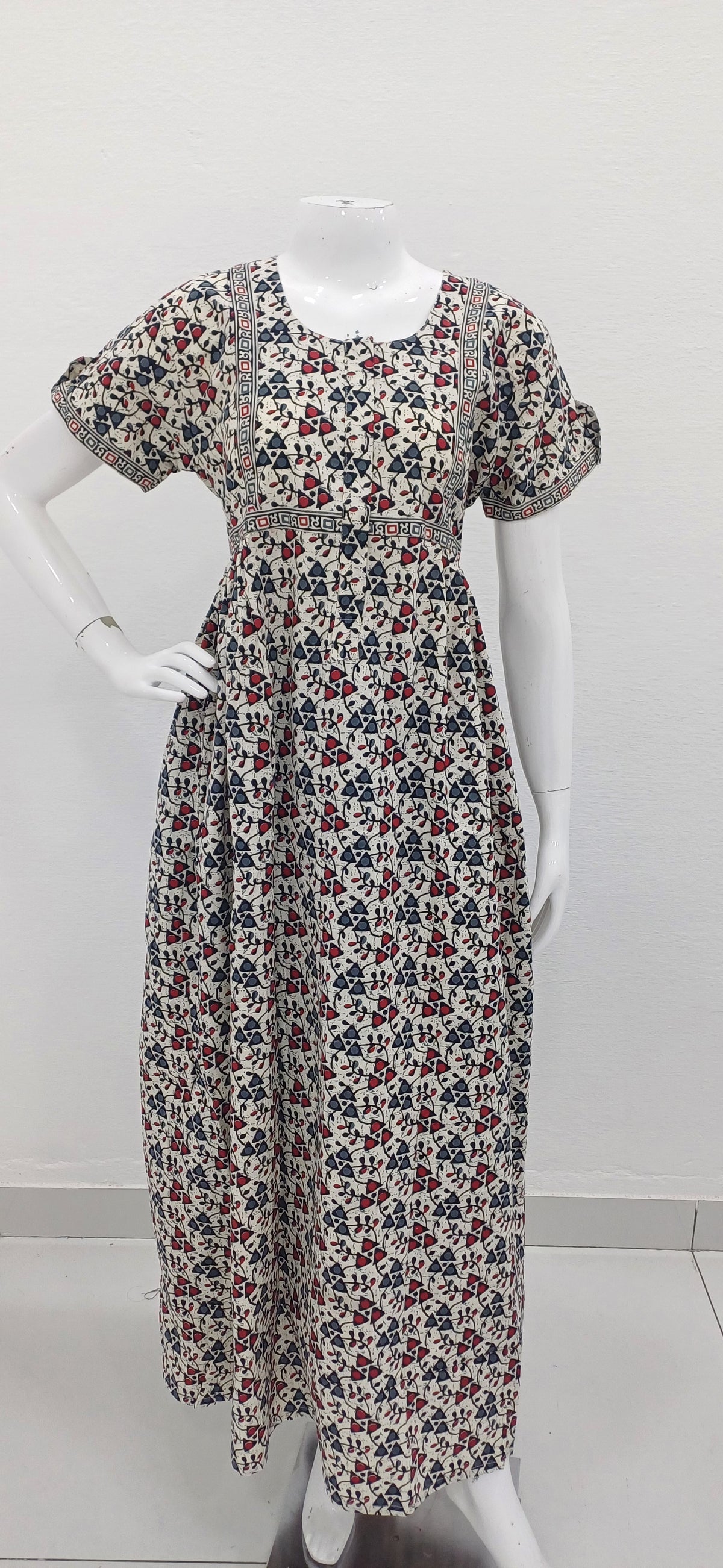Cotton FROCK Model Casual Wear Nighties | Stylish Pleated Frock Style | Multipurpose Nighties | Pregnancy Wear | Pleated Model | Stylish Nighties for Stylish Women (MW)