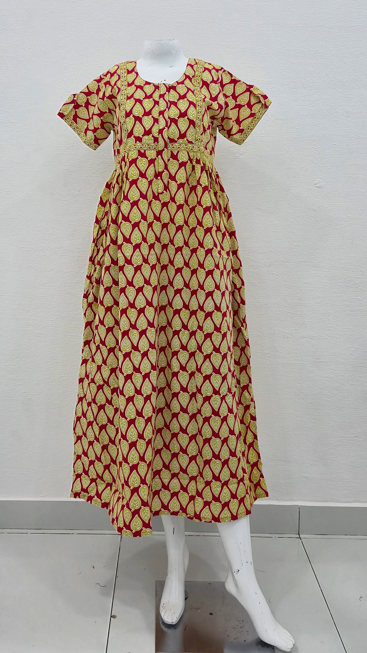 Cotton FROCK Model Casual Wear Nighties | Stylish Pleated Frock Style | Multipurpose Nighties | Pregnancy Wear | Pleated Model | Stylish Nighties for Stylish Women (PWC)