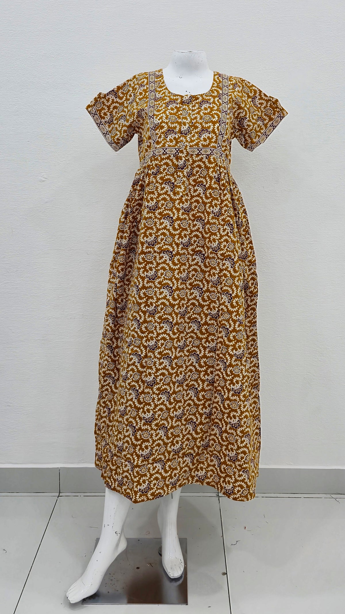 Cotton FROCK Model Casual Wear Nighties | Stylish Pleated Frock Style | Multipurpose Nighties | Pregnancy Wear | Pleated Model | Stylish Nighties for Stylish Women (PWC)