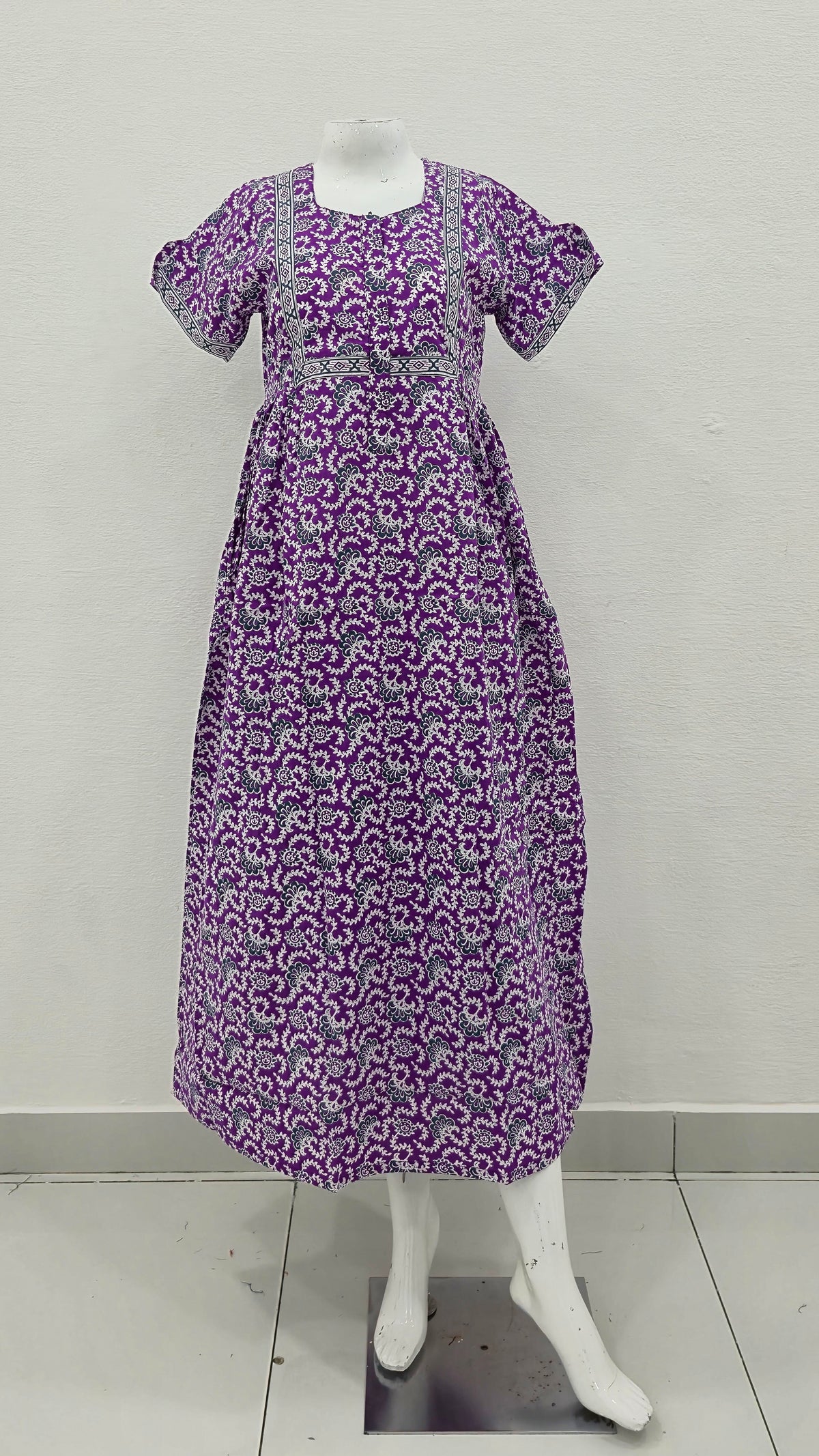 Cotton FROCK Model Casual Wear Nighties | Stylish Pleated Frock Style | Multipurpose Nighties | Pregnancy Wear | Pleated Model | Stylish Nighties for Stylish Women (PWC)