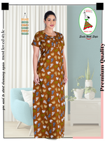 MANGAI Premium Cotton Printed Nighties- All Over Printed Stylish Nightwear for Stylish Women | Updated Collection's(LDM)