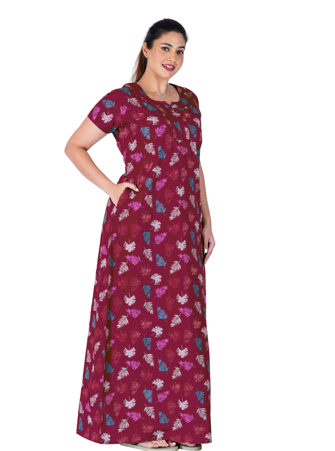New MANGAI Premium Cotton Printed Nighties- All Over Printed Stylish Nightwear for Stylish Women | Updated Collection's