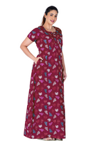 MANGAI Premium Cotton Printed Nighties- All Over Printed Stylish Nightwear for Stylish Women | Updated Collection's(LDM)