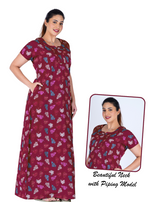 MANGAI Premium Cotton Printed Nighties- All Over Printed Stylish Nightwear for Stylish Women | Updated Collection's(LDM)