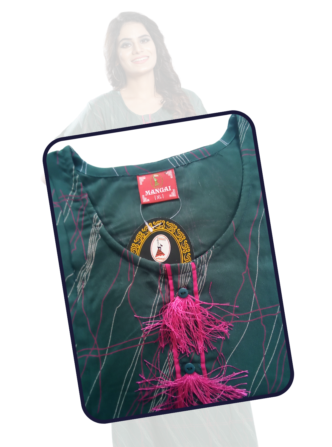 New MANGAI Premium Alpine KURTI Style | Beautiful Stylish KURTI Model | Side Pocket | Half Sleeve | Perfect Nightwear Collection's for Trendy Women's