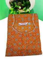 MANGAI Cotton Straight Zip Feeding Nighty |Post Pregnancy | Comfort and Style | Pleated Model | Soft Cotton Feeding Nighties (STF)