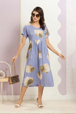 Rayon MAXI FROCK Model Nighties | Round Neck & Side Pocket | Pleated Frock MAXI Style | Trendy Collection's for Stylish Women & Teenage Girl (FRH)