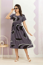Rayon MAXI FROCK Model Nighties | Round Neck & Side Pocket | Pleated Frock MAXI Style | Trendy Collection's for Stylish Women & Teenage Girl (FRH)