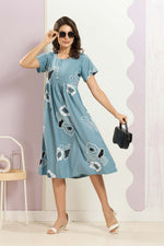 Rayon MAXI FROCK Model Nighties | Round Neck & Side Pocket | Pleated Frock MAXI Style | Trendy Collection's for Stylish Women & Teenage Girl (FRH)