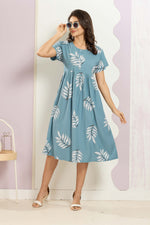 Rayon MAXI FROCK Model Nighties | Round Neck & Side Pocket | Pleated Frock MAXI Style | Trendy Collection's for Stylish Women & Teenage Girl (FRH)