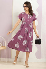 Rayon MAXI FROCK Model Nighties | Round Neck & Side Pocket | Pleated Frock MAXI Style | Trendy Collection's for Stylish Women & Teenage Girl (FRH)