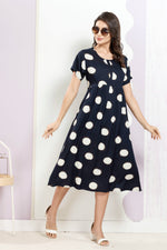 Rayon MAXI FROCK Model Nighties | Round Neck & Side Pocket | Pleated Frock MAXI Style | Trendy Collection's for Stylish Women & Teenage Girl (FRH)
