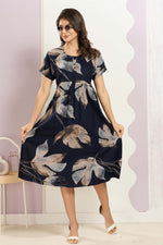 Rayon MAXI FROCK Model Nighties | Round Neck & Side Pocket | Pleated Frock MAXI Style | Trendy Collection's for Stylish Women & Teenage Girl (FRH)