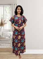 MANGAI Daily Wear Casual Comfort Fit Cotton Printed Nighties | Summer Arrival's for Trendy Women's (DRN)