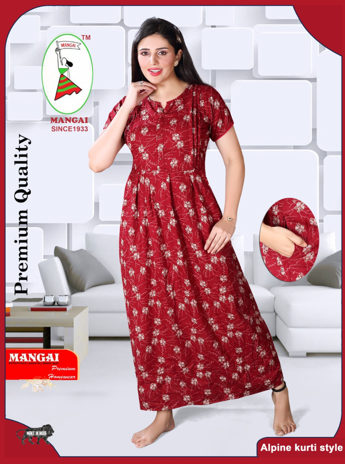 Alpine KURTI Style Nighties