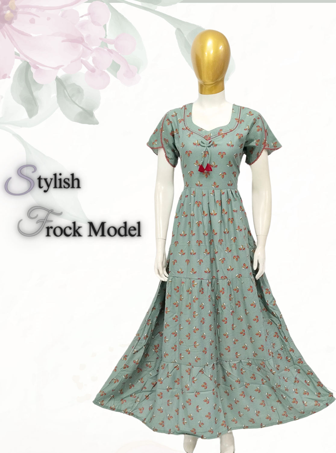 MANGAI New Alpine FROCK Model Nighties | Beautiful Stylish Frock Style | Stylish Sleeves | Perfect Nightwear Trendy Women's