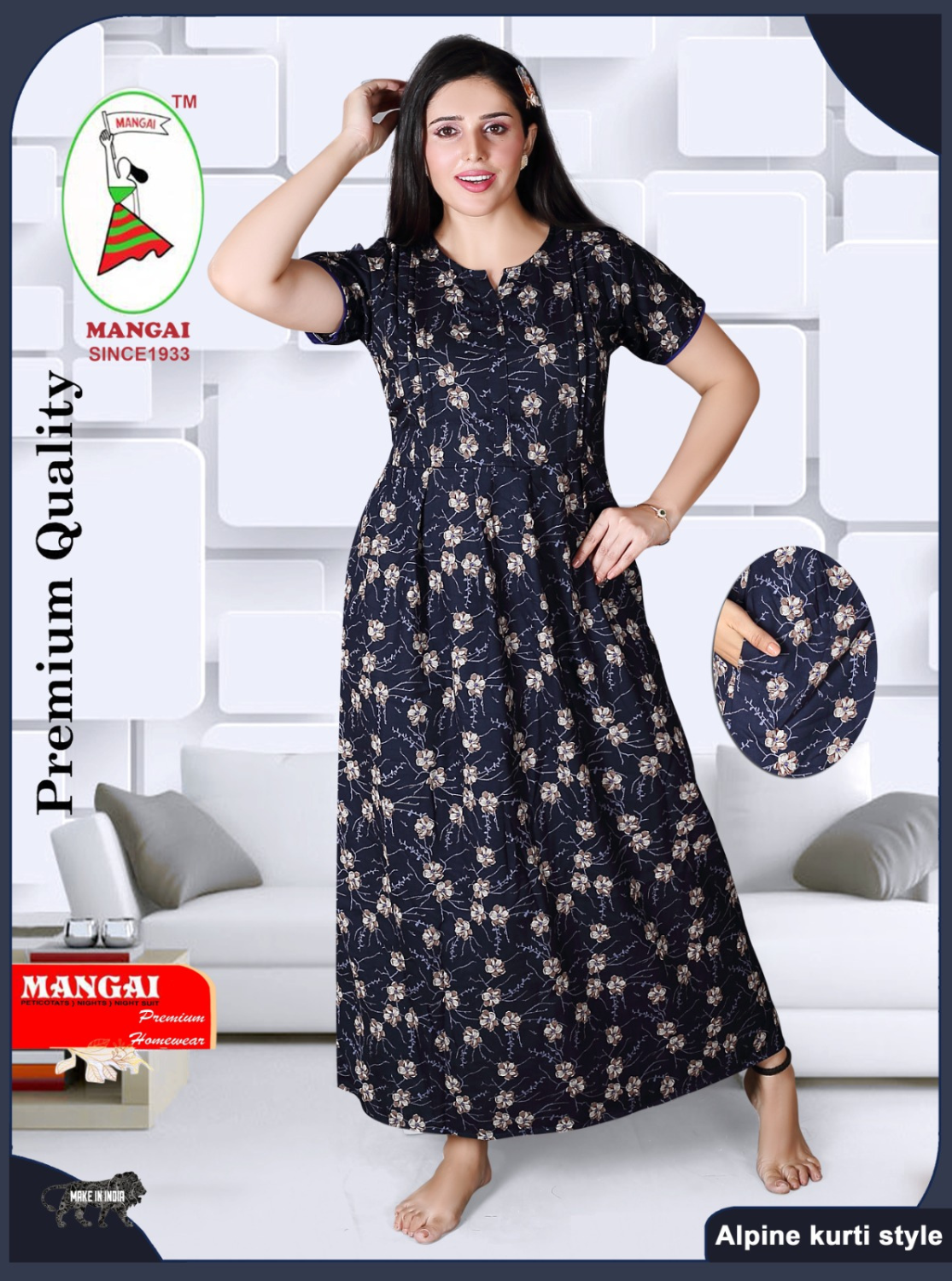 Alpine KURTI Style Nighties