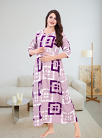 Soft Rayon4-IN-ONE Mom's Feeding & Casual Wear| Pre & Post Maternity Wear | Fancy Long Frock | Best Choice for Pregnancy Women (FIO-F)