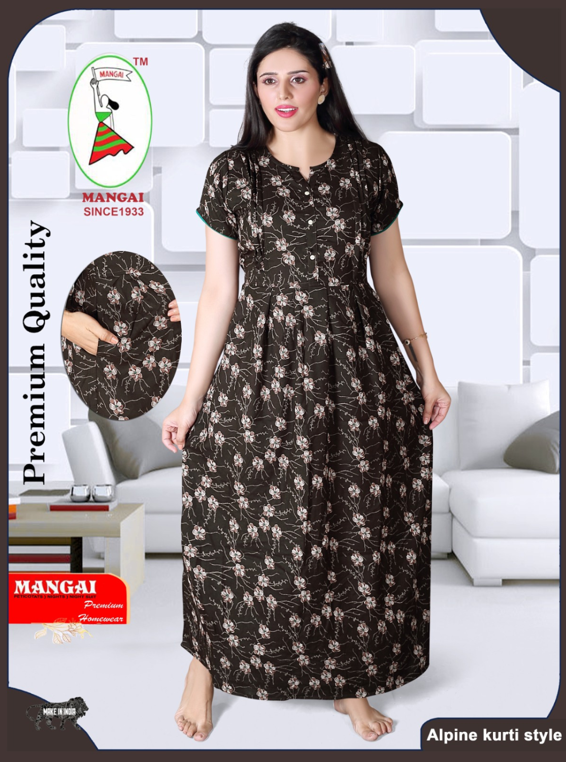 Alpine KURTI Style Nighties