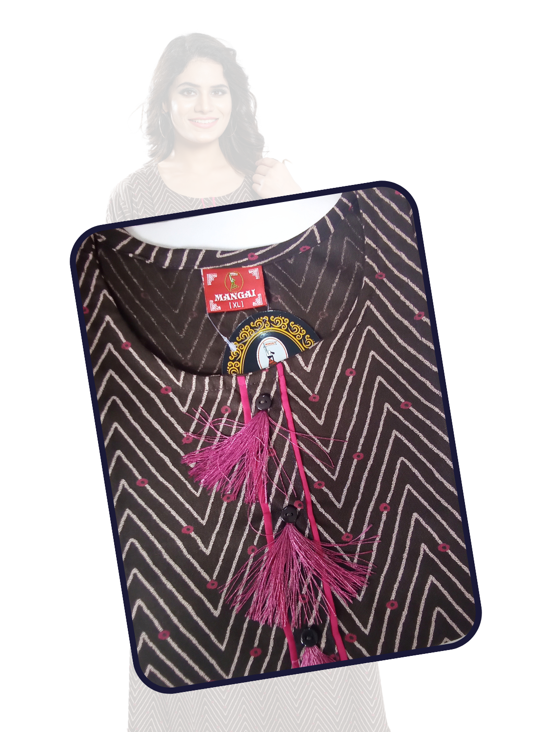 MANGAI Premium Alpine KURTI Style | Beautiful Stylish KURTI Model | Side Pocket | 3/4 Sleeve | Perfect Nightwear Collection's for Trendy Women's