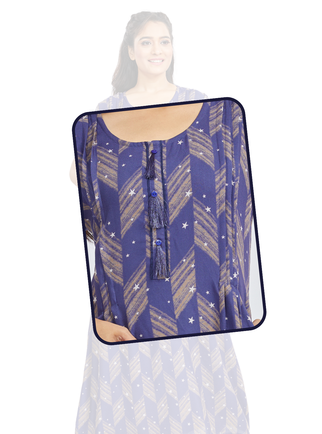 New Arrivals MANGAI Premium Alpine KURTI Style | Full Length Stylish KURTI Model Nighties | Side Pocket | Half Sleeve | Perfect Nightwear Collection's for Trendy Women's