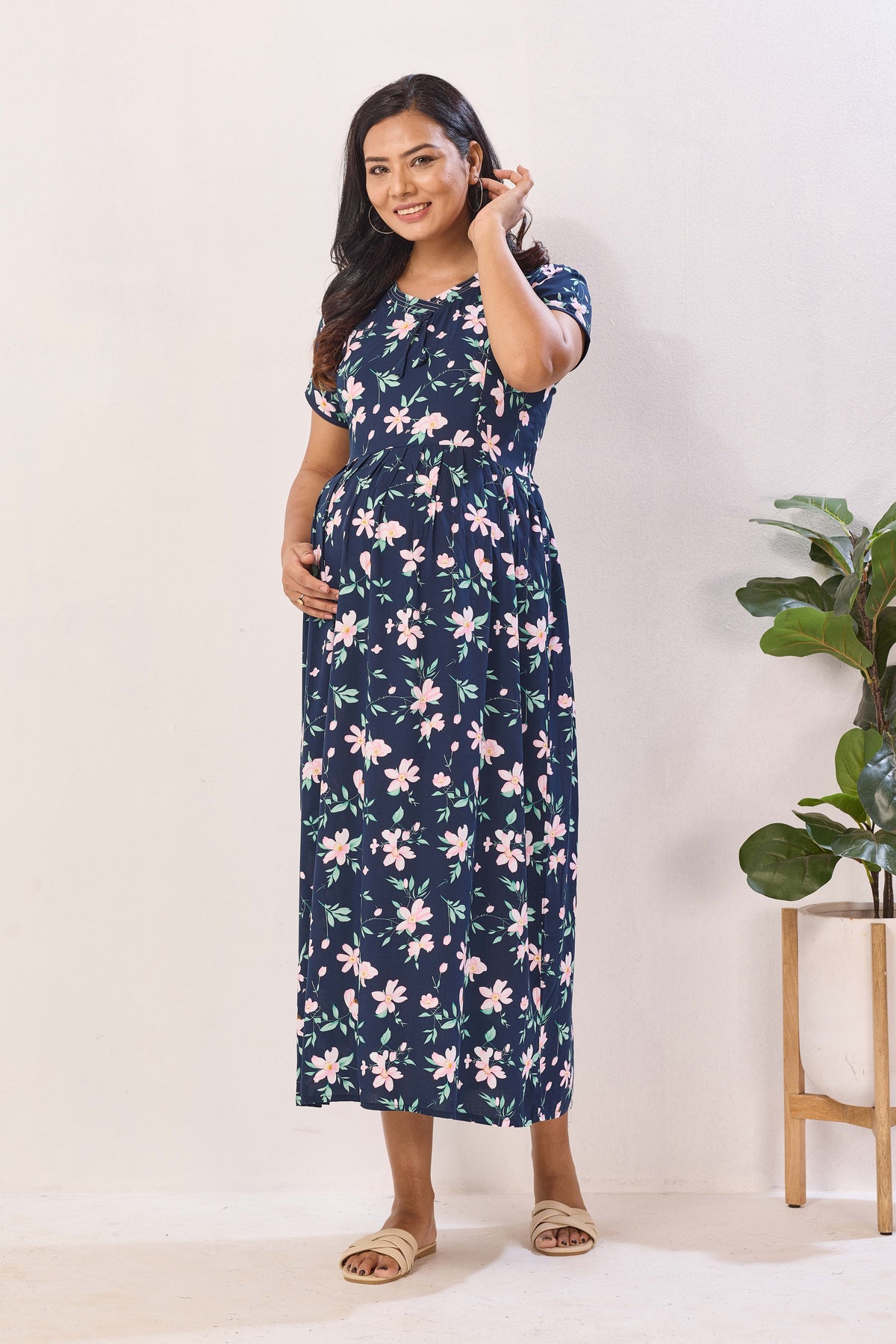 breastfeeding maxi dress Maternity Nighties Online | Feeding