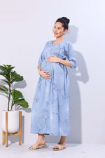 Soft Rayon4-IN-ONE Mom's Feeding & Casual Wear| Pre & Post Maternity Wear | Fancy Long Frock | Best Choice for Pregnancy Women (FIO-F)