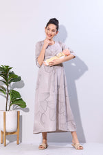 Soft Rayon4-IN-ONE Mom's Feeding & Casual Wear| Pre & Post Maternity Wear | Fancy Long Frock | Best Choice for Pregnancy Women (FIO-F)