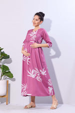 Soft Rayon4-IN-ONE Mom's Feeding & Casual Wear| Pre & Post Maternity Wear | Fancy Long Frock | Best Choice for Pregnancy Women (FIO-F)