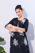 Soft Rayon4-IN-ONE Mom's Feeding & Casual Wear| Pre & Post Maternity Wear | Fancy Long Frock | Best Choice for Pregnancy Women (FIO-F)