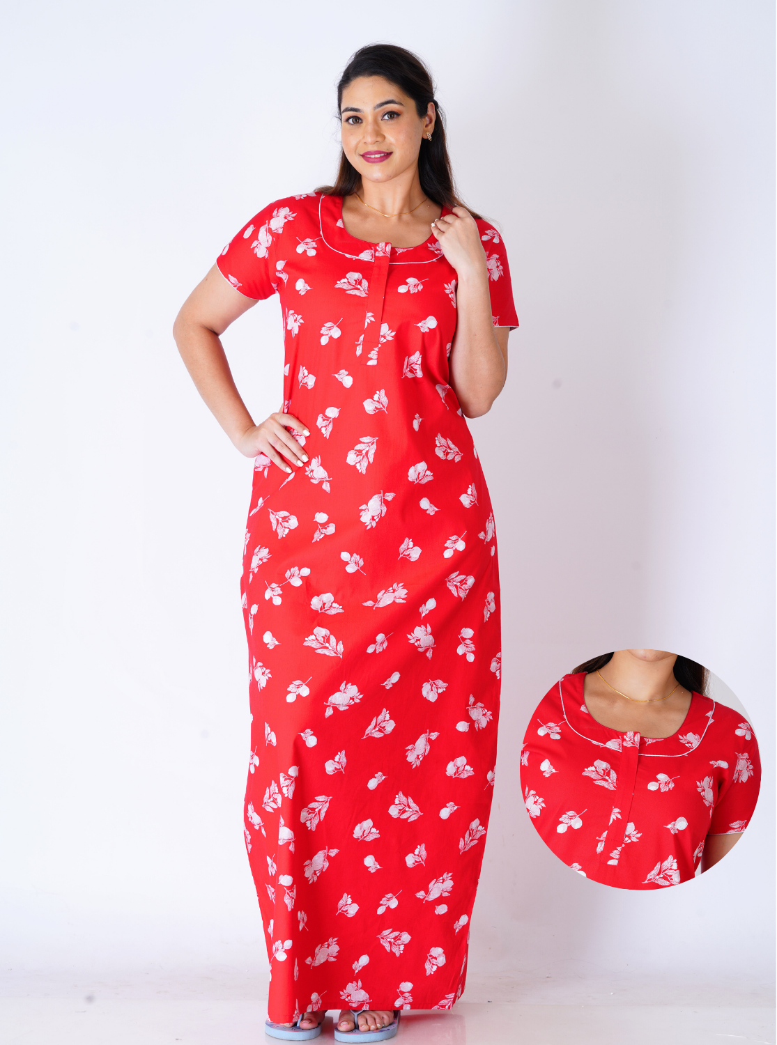 MANGAI New Collection Premium Cotton Printed Nighties- All Over Printed Stylish Nightwear for Stylish Women | Updated Design's