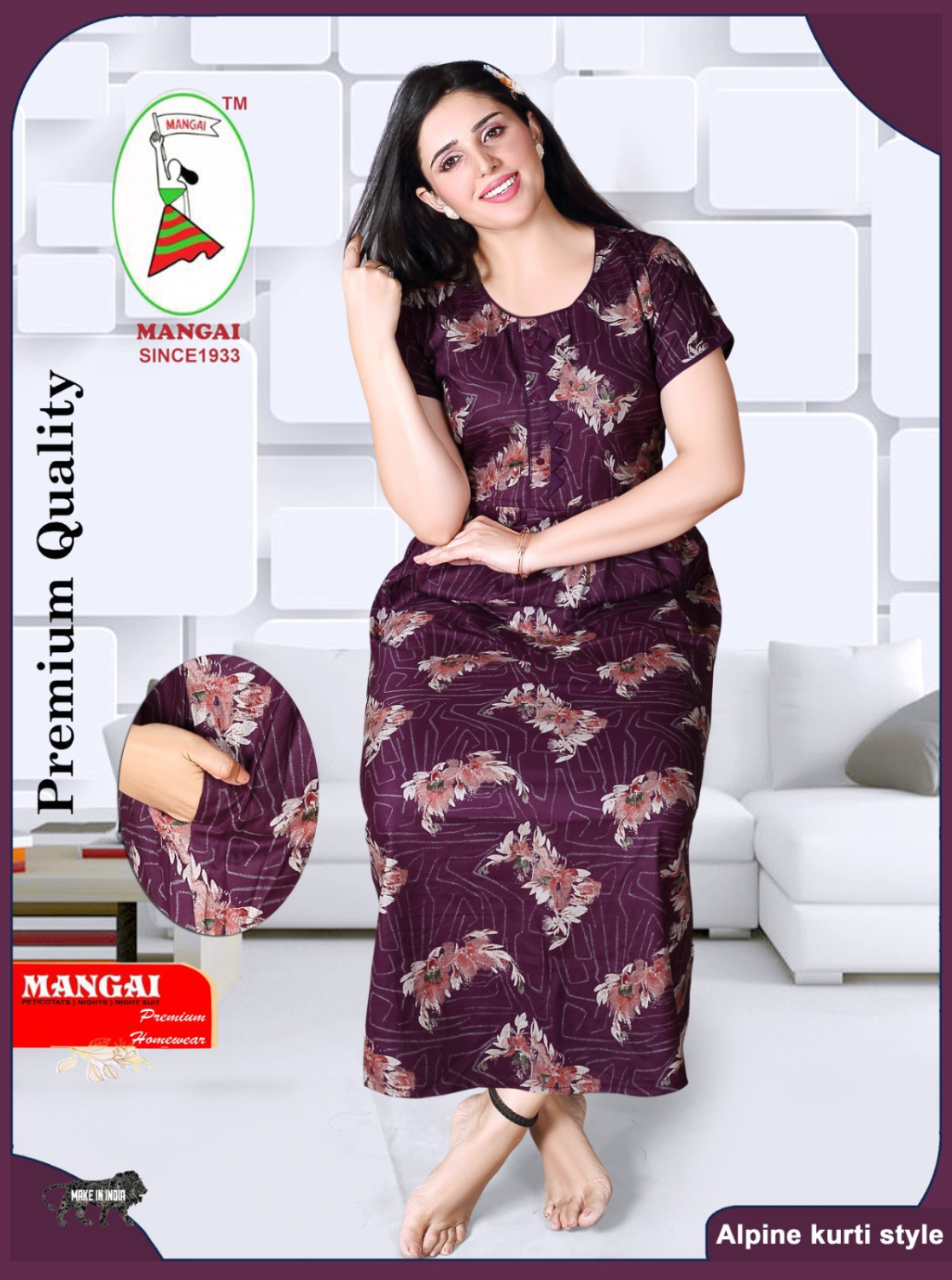 Alpine KURTI Style Nighties