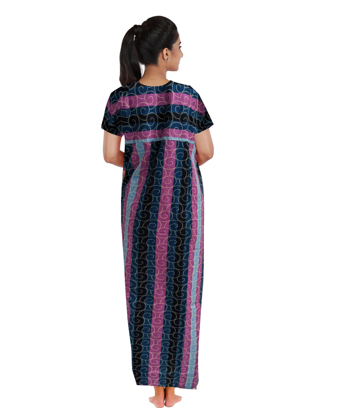 New MANGAI Premium Regular Fit Cotton Nighties - All Over Printed Stylish Nightwear for Stylish Women | Beautiful Nighties for Stylish Women's | Shrinkage Free Nighties | New CHUDI Cut Model