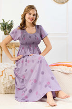 New Smocking Nighty | Stretchable Elastic Type | Beautiful Pleated Model | Side Pocket | Stylish Nighty for Stylish Women's (SYS)