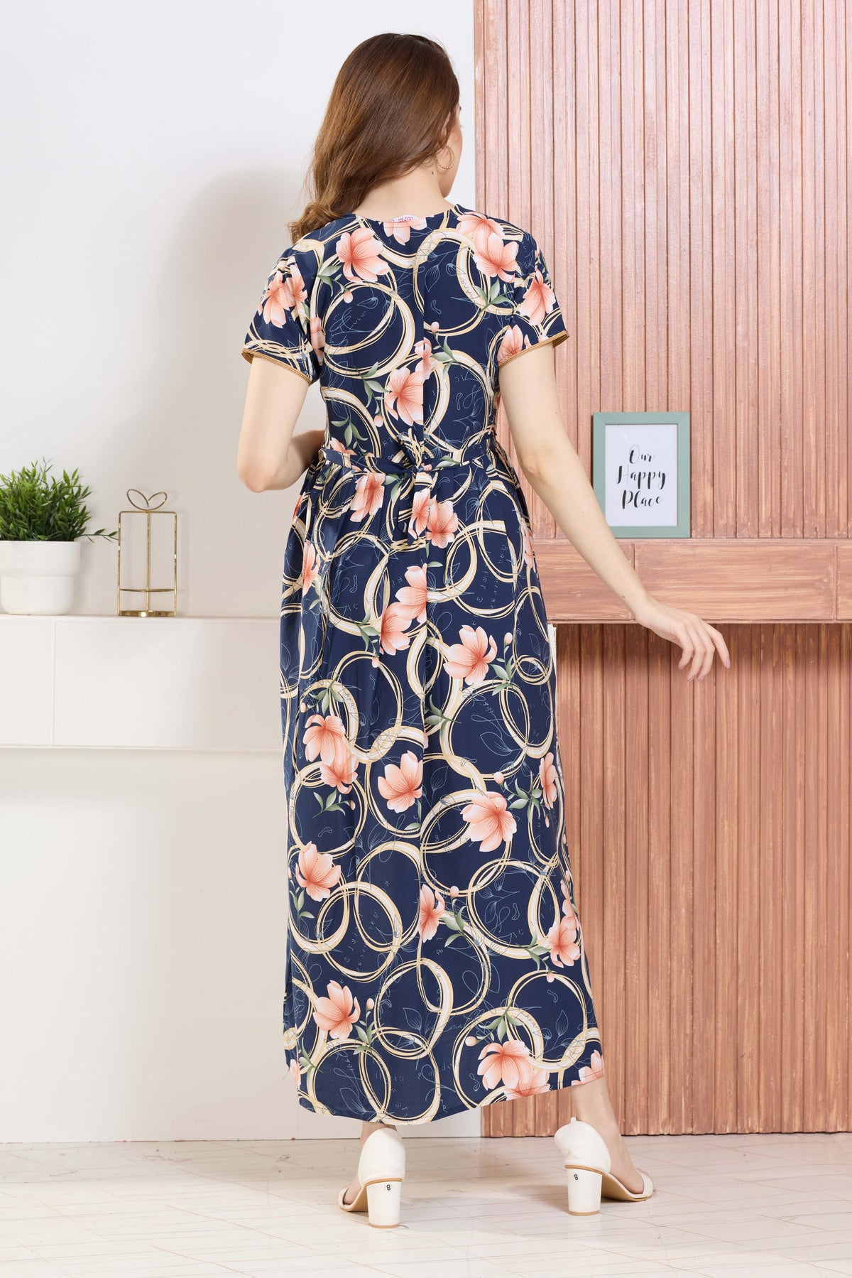 ✨ MANGAI Premium Rayon Maternity Frock for Pregnancy Women ✨ Invisible Feeding Zipper | Stylish Fancy Neck | Side Pocket | Comfortable Pregnancy & Casual Wear (RMF)