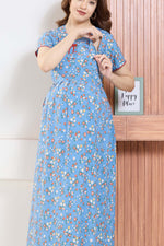 ✨ MANGAI Premium Rayon Maternity Frock for Pregnancy Women ✨ Invisible Feeding Zipper | Stylish Fancy Neck | Side Pocket | Comfortable Pregnancy & Casual Wear (RMF)