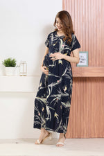 ✨ MANGAI Premium Rayon Maternity Frock for Pregnancy Women ✨ Invisible Feeding Zipper | Stylish Fancy Neck | Side Pocket | Comfortable Pregnancy & Casual Wear (RMF)