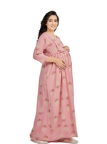 New ArrivalsONLY MINE Premium 4-IN-ONE Mom's Wear - Soft & Smooth Rayon | Maternity | Feeding | Long Frock | Casual Wear for Pregnancy Women's (4-IN-ONE-LFRK)