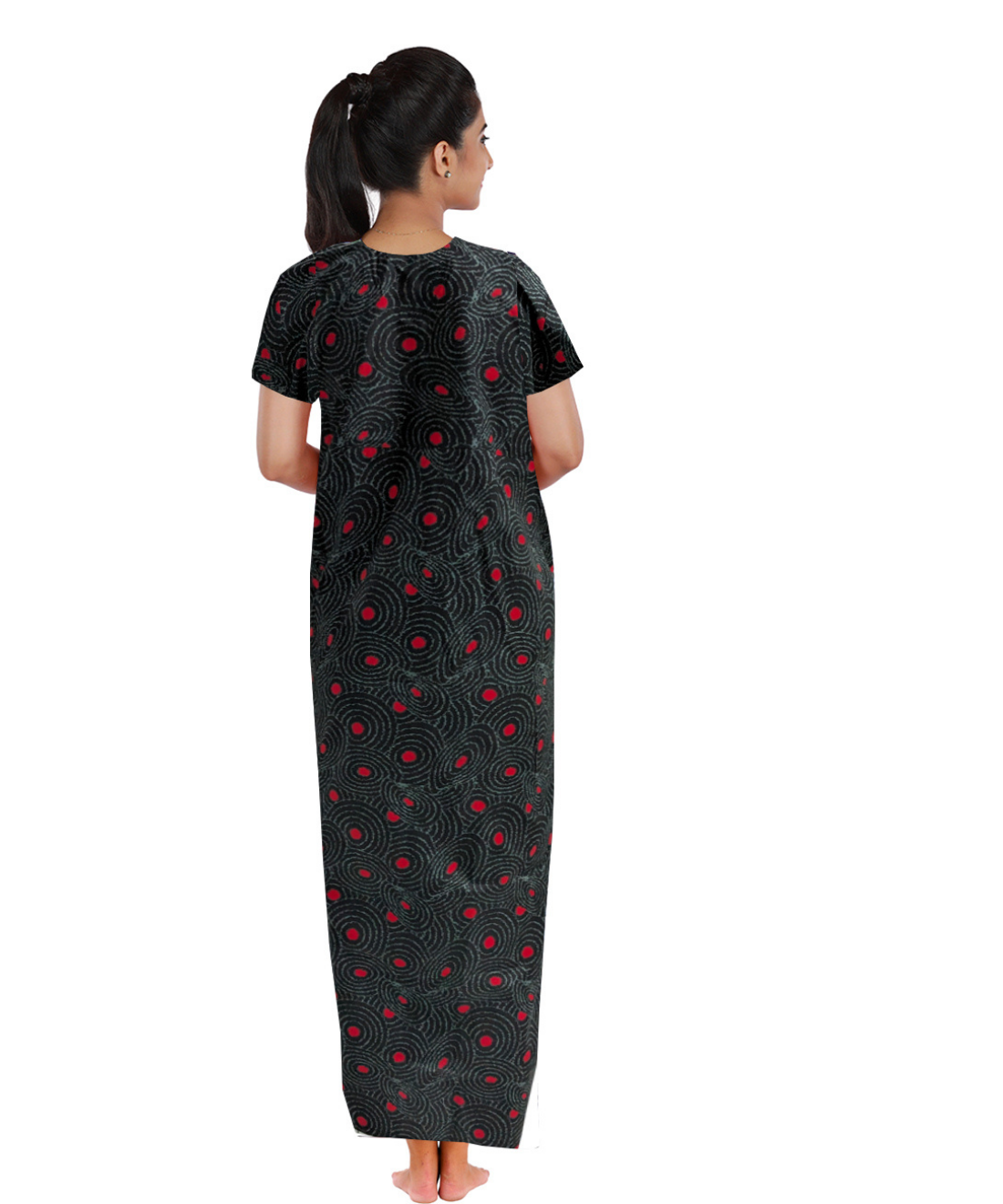 MANGAI Premium Regular Fit Cotton Nighties - All Over Printed Stylish Nightwear for Stylish Women | Beautiful Nighties for Stylish Women's | Shrinkage Free Nighties | New CHUDI Cut Model