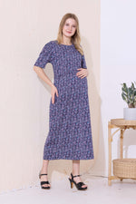 MANGAI HOSIERY Cotton Zipless Feeding Wear | Fancy Sleeve with Round Neck | Flap Open Zipless Feeding wear for Pregnancy Women (MMG)