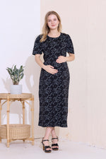 MANGAI HOSIERY Cotton Zipless Feeding Wear | Fancy Sleeve with Round Neck | Flap Open Zipless Feeding wear for Pregnancy Women (MMG)