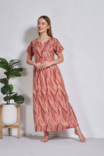 Alpine KURTHI Style Nighties| FancySleeve | Zipless Model | Stylish V-Cut neck | Updated Collection's for Stylish Women AK (H/S)