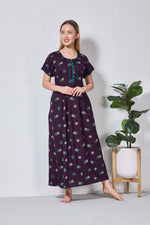 Alpine KURTHI Style Nighties| Fancy Half Sleeve | Zipless Model | Stylish Round Neck | Updated Collection's for Stylish Women AK (H/S)