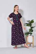 Alpine KURTHI Style Nighties| Fancy Half Sleeve | Zipless Model | Stylish Round Neck | Updated Collection's for Stylish Women AK (H/S)